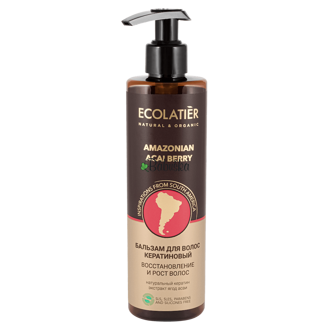 Ecolatier - obnovující balzám na vlasy s keratinem a amazonské bobulemi acai