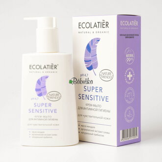 Ecolatier - krémový gel na intimní hygienu "Super sensitive". Záruka do konce řijna 2022