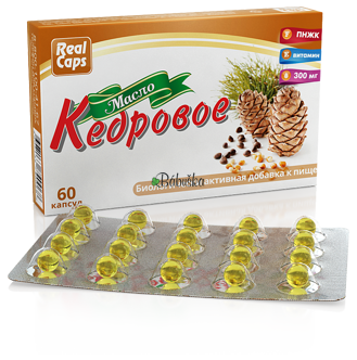 Cedrový olej Realcaps v kapslích - 60 kapslí