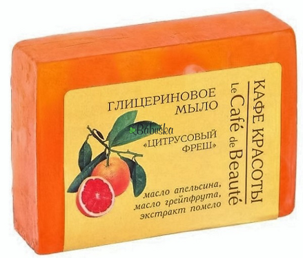 Glycerinové mýdlo Le Café de Beauté - Citrusový fresh 100 g