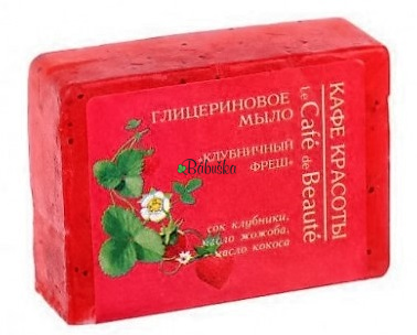 Glycerinové mýdlo Le Café de Beauté - Čerstvé jahody 100 g