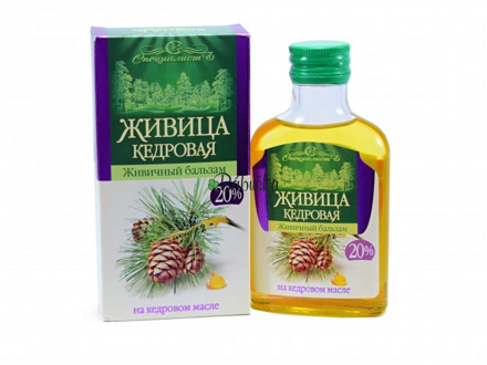 Cedrový olej s cedrovou pryskyřicí 20% 100 ml. 