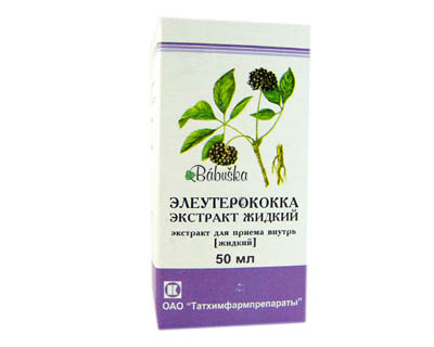 Eleuterokok - sibiřský ženšen tinktura 50 ml.