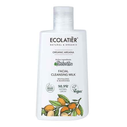 Ecolatier čistiace mlieko na tvár ,,revitalizácia a vyživa" ARGAN 250ml