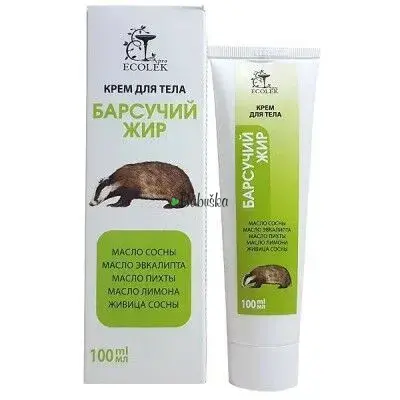 Ecolek - Telový krém s jazvečím tukom, 100 ml. 