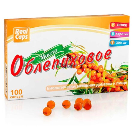 Rakytníkový olej Realcaps v kapslích