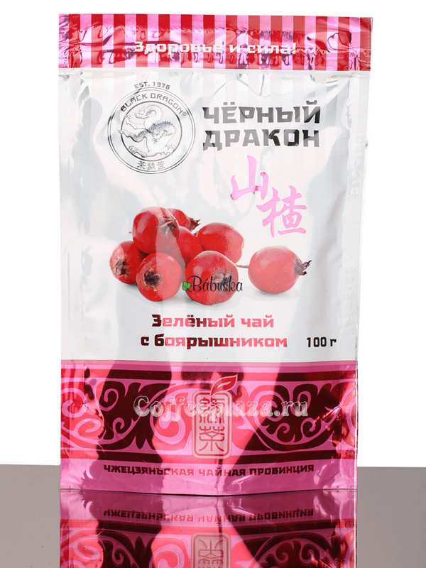 Černý drak- Čínský zelený čaj s hlohu 100g.