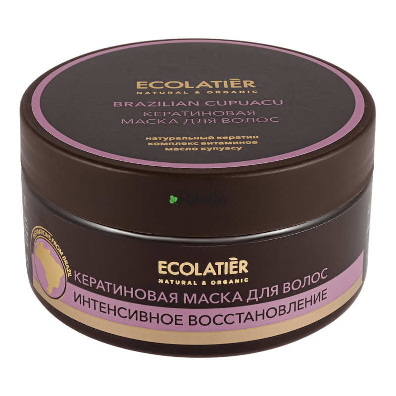Ecolatier - obnovující keratinová maska na vlasy s brazilským cupuacu
