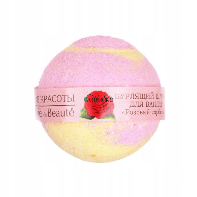  Le Cafe de Beaute - šumivá koule do koupele - růže 120 g