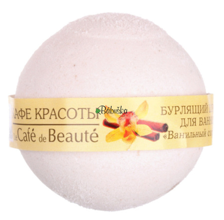 Le Cafe de Beaute - šumivá koule do koupele - vanilkový sorbet 120 g Le Cafe de Beaute - šumivá koule do koupele - vanilkový sorbet 120 g