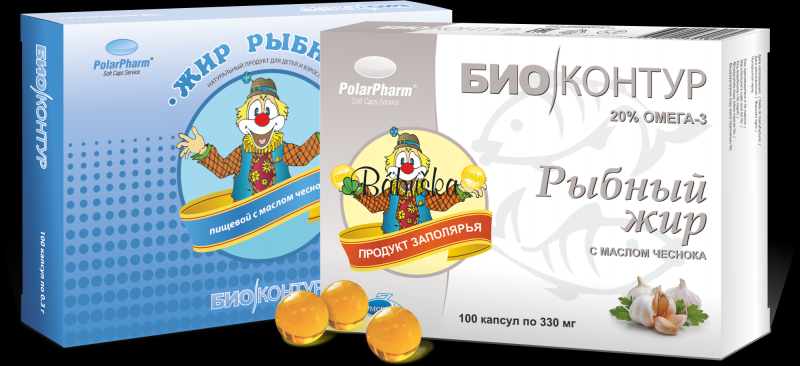 Rybí tuk s česnekovým olejem 100 kapslí. 