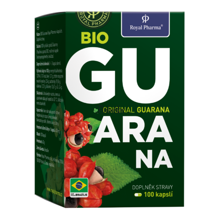  BIO Guarana - doplněk energie - 100 kapslí. záruka do 1.12.2022