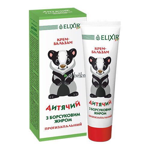 Elixír - Protizápalový detský krémový balzam s jazvečím olejom